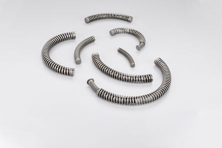 Arc springs set with end caps for torque converters